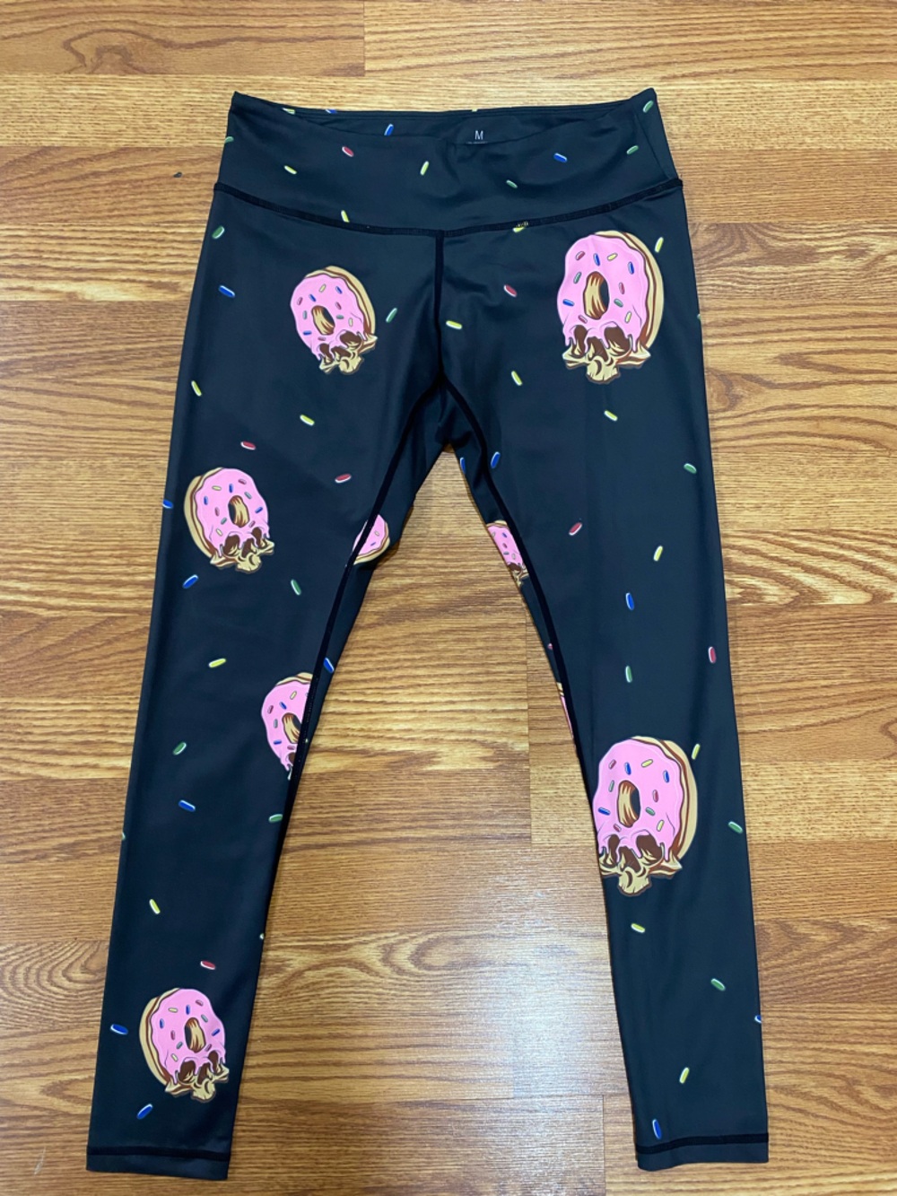 Beast Worx Leggings Skull Donut Print